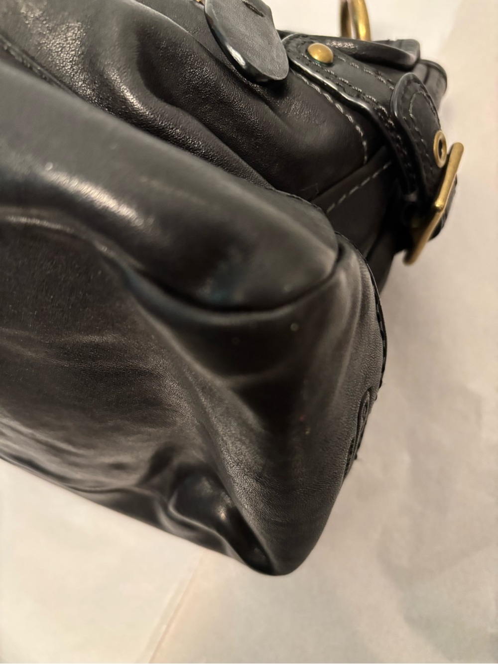 Coach Y2K Anniversary Legacy Leigh black Leather Satchel 11128 Vintage Leigh - Picture 7 of 16
